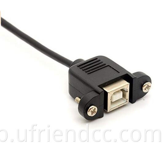 Dongguan Factory Printer Extension Cable USB 90度ソケット直角スキャナーUSB Bパネルマウント